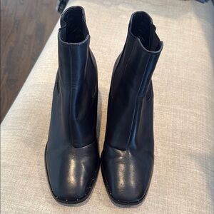 Renvy Sleek Black Ankle Boots